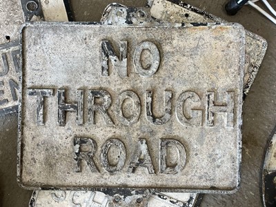 Lot 141 - NO THROUGH ROAD SIGN