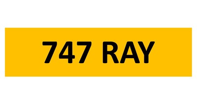 Lot 77 - REGISTRATION ON RETENTION - 747 RAY