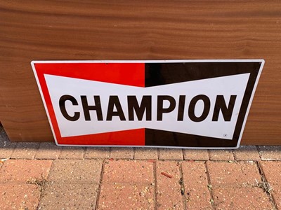 Lot 33 - CHAMPION PLUG SIGN
