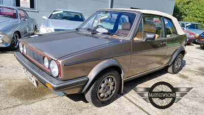 Lot 208 - 1984 VOLKSWAGEN GOLF CABRIO GTI