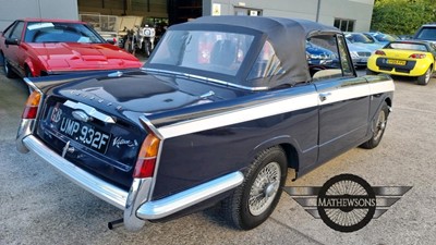 Lot 272 - 1968 TRIUMPH VITESSE