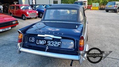 Lot 272 - 1968 TRIUMPH VITESSE