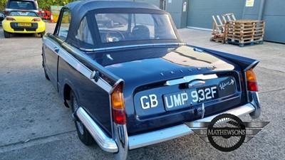 Lot 272 - 1968 TRIUMPH VITESSE