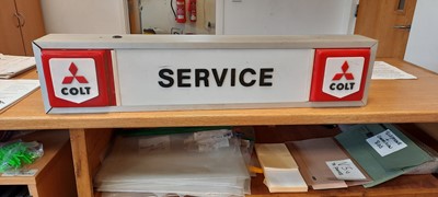 Lot 591 - MITSUBISHI COLT SERVICE SIGN