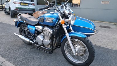 Lot 416 - 1996 TRIUMPH THUNDERBIRD & WATSONIAN SIDECAR
