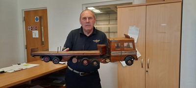 Lot 11 - WOODEN TRUCK " A J TRANSPORT"