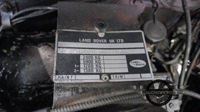 Lot 306 - 1989 LAND ROVER 90 4C REG DT DIESEL
