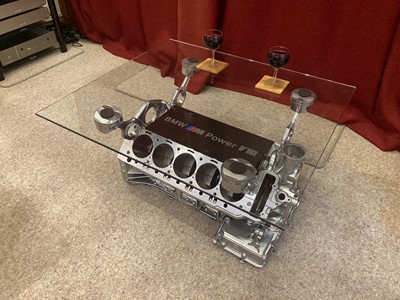 Lot 9 - BMW M POWER V10 COFFEE TABLE