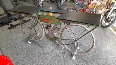 Lot 183 - HARLEY DAVIDSON BIKE BAR/TABLE