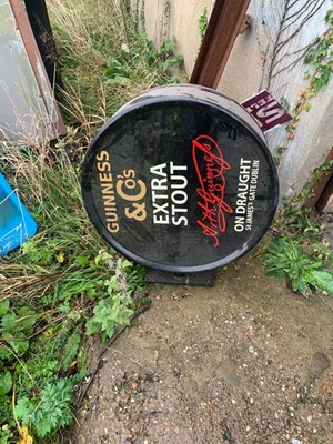 Lot 53 - DOUBLE SIDED GUINNESS SIGN