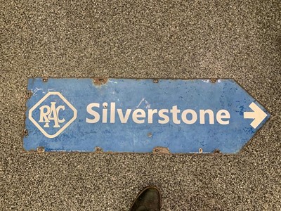 Lot 69 - RAC SILVERSTONE DOUBLE SIDED SIGN