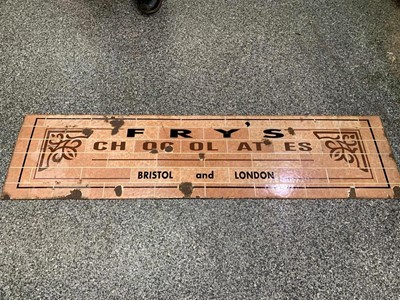 Lot 105 - ENAMEL FRY'S CHOCOLATE SIGN