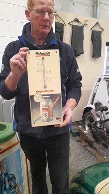 Lot 200 - MOTORCRAFT  THERMOMETER SIGN