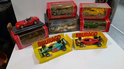 Lot 567 - ASSORTMENT OF BOXED MODEL RACE CARS
