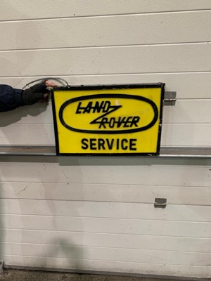 Lot 401 - LIGHT UP LAND ROVER SIGN