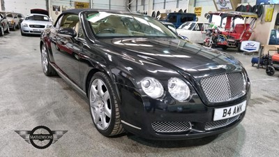 Lot 290 - 2008 BENTLEY CONTINENTAL GTC AUTO