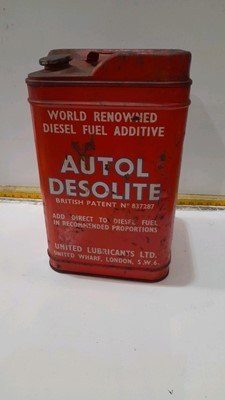 Lot 69 - AUTOL DESOLITE DIESEL ADDITIVE RED TIN