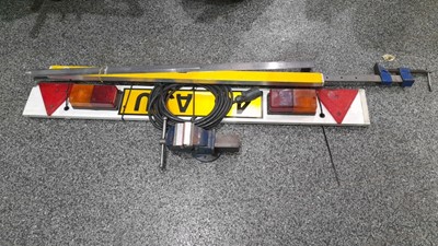 Lot 77 - VISE, RULERS AND ASSORTMENT