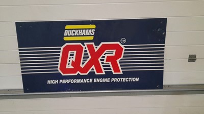 Lot 157 - DUCKHAMS QXR TIN PLATE SIGN