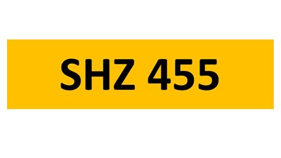 Lot 72-6 - REGISTRATION ON RETENTION - SHZ 455