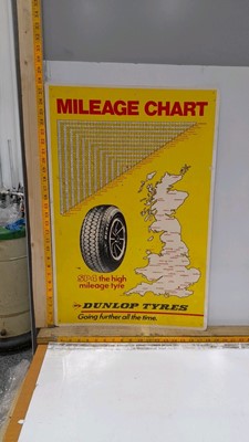 Lot 45 - DUNLOP MILEAGE CHART