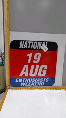 Lot 69 - FESTIVAL OF SPEED DOUBLE SIDED SIGN
