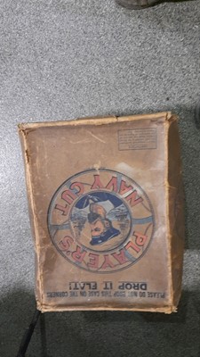 Lot 221 - LARGE PLAYERS NAVY CUT BOX AND MR JJ FENWICK BOX