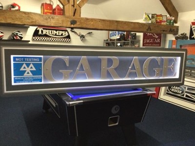 Lot 267 - LARGE ILLUMINATED GARAGE SIGN