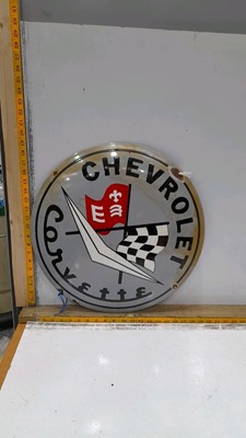 Lot 57 - CHEVROLET CORVETTE REPRO METAL SIGN