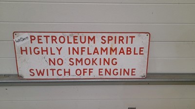 Lot 137 - PETROLIUM SPIRIT SIGN