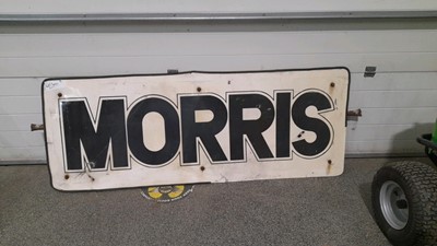 Lot 141 - FIBREGLASS MORRIS SIGN 73" X 28"