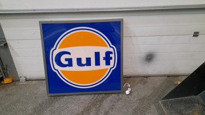 Lot 315 - GULF GENUINE ILLUMINATED SIGN SINGLE SIDED