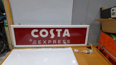 Lot 335 - GENUINE COSTA COFFEE ILLUMINATED SIGN /SINGLE SIDED