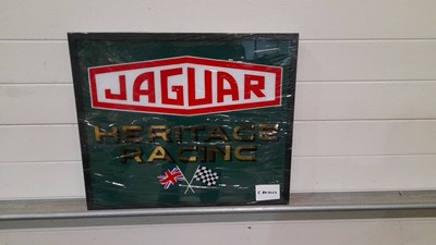 Lot 259 - FRAMED JAGUAR RACING SIGN