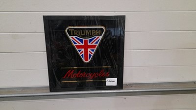 Lot 275 - FRAMED TRIUMPH M/CYCLES
