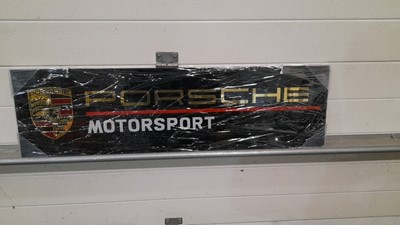 Lot 299 - FRAMED PORSCHE  MOTORSPORT SIGN