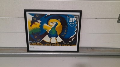Lot 8 - BP LUBRICANTS PEACOCK PRINT