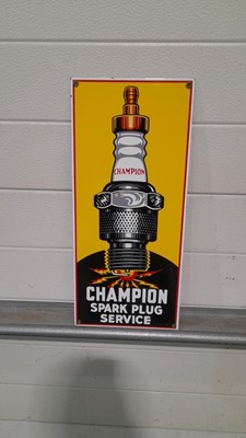 Lot 32 - CHAMPION SPARK PLUG SERVICE  REPRO SIGN