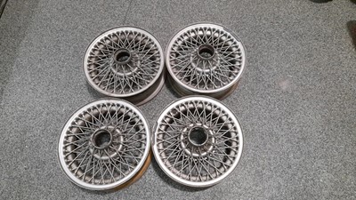 Lot 57 - USED SET OF WIRE WHEELS TO FIT ALVIS,JAGUAR,JENSON,DAIMLER