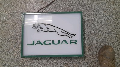 Lot 69 - JAGUAR DOUBLE SIDED LIGHT BOX