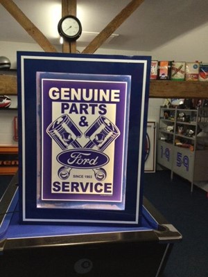 Lot 253 - LARGE ILLUMINATED FORD SIGN